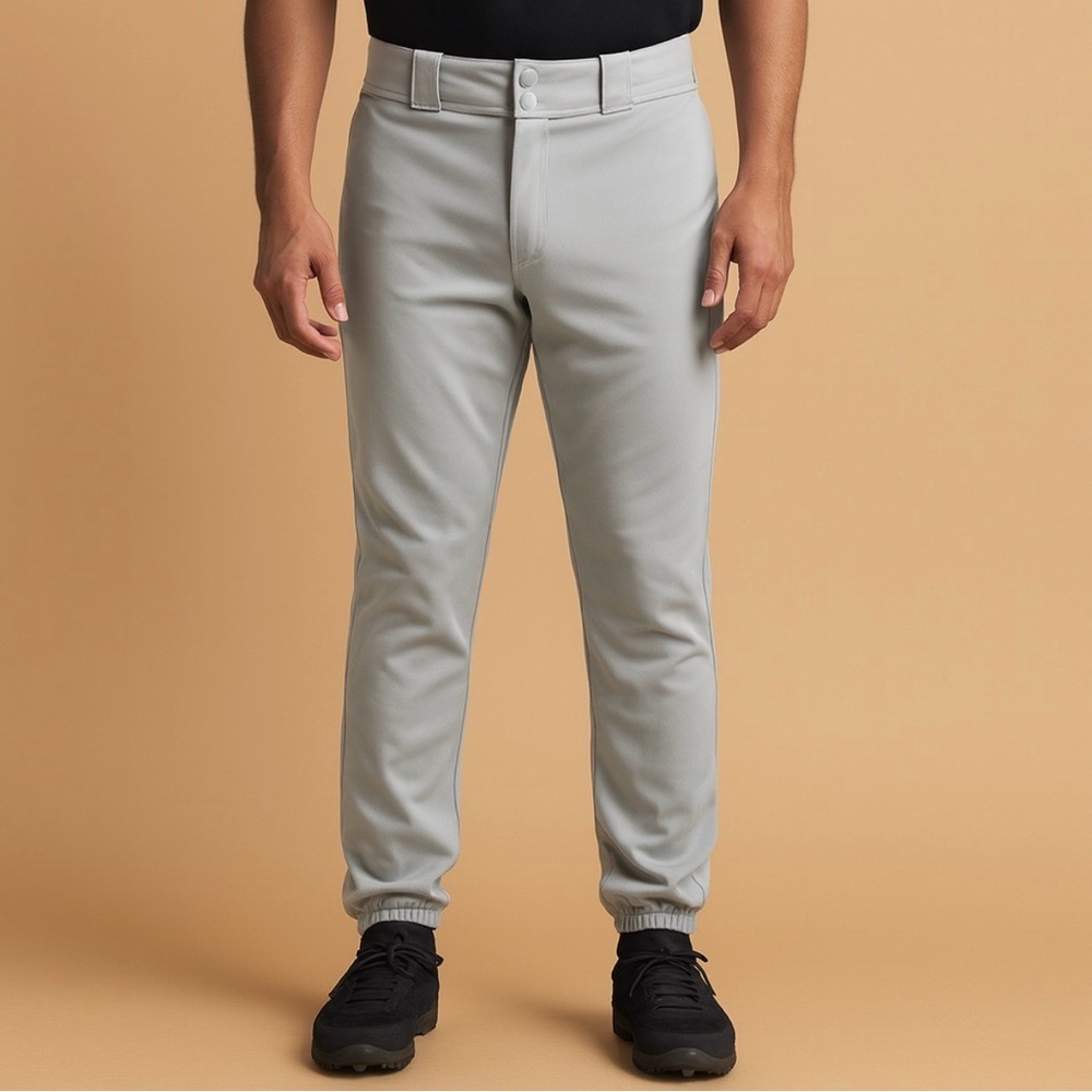 Rawlings Men's Large Light Gray Joggers Baseball Pants NWT Pro Fit